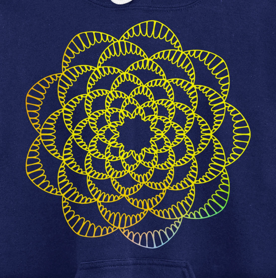Mandala Wisdom Meditation Light Creation Pullover Hoodie