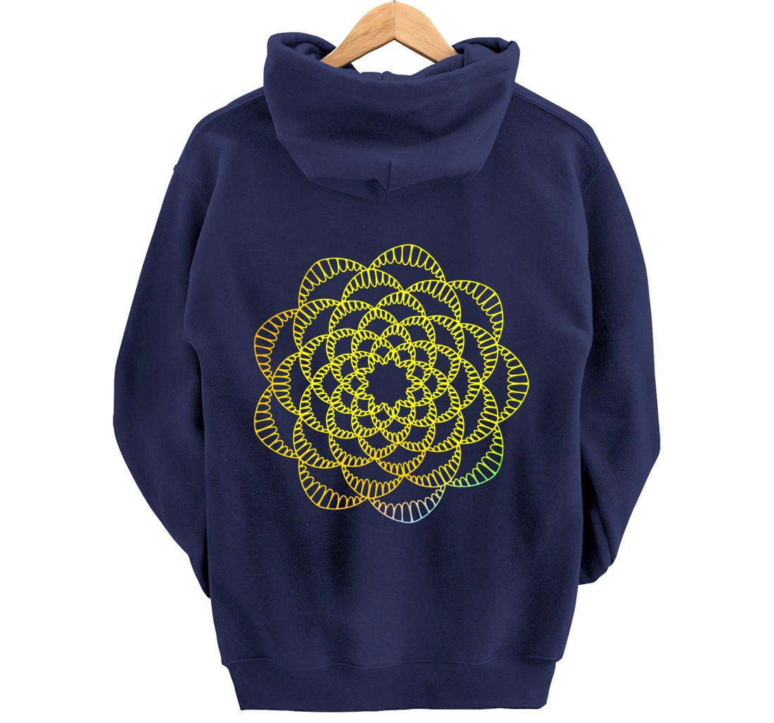 Mandala Wisdom Meditation Light Creation Pullover Hoodie