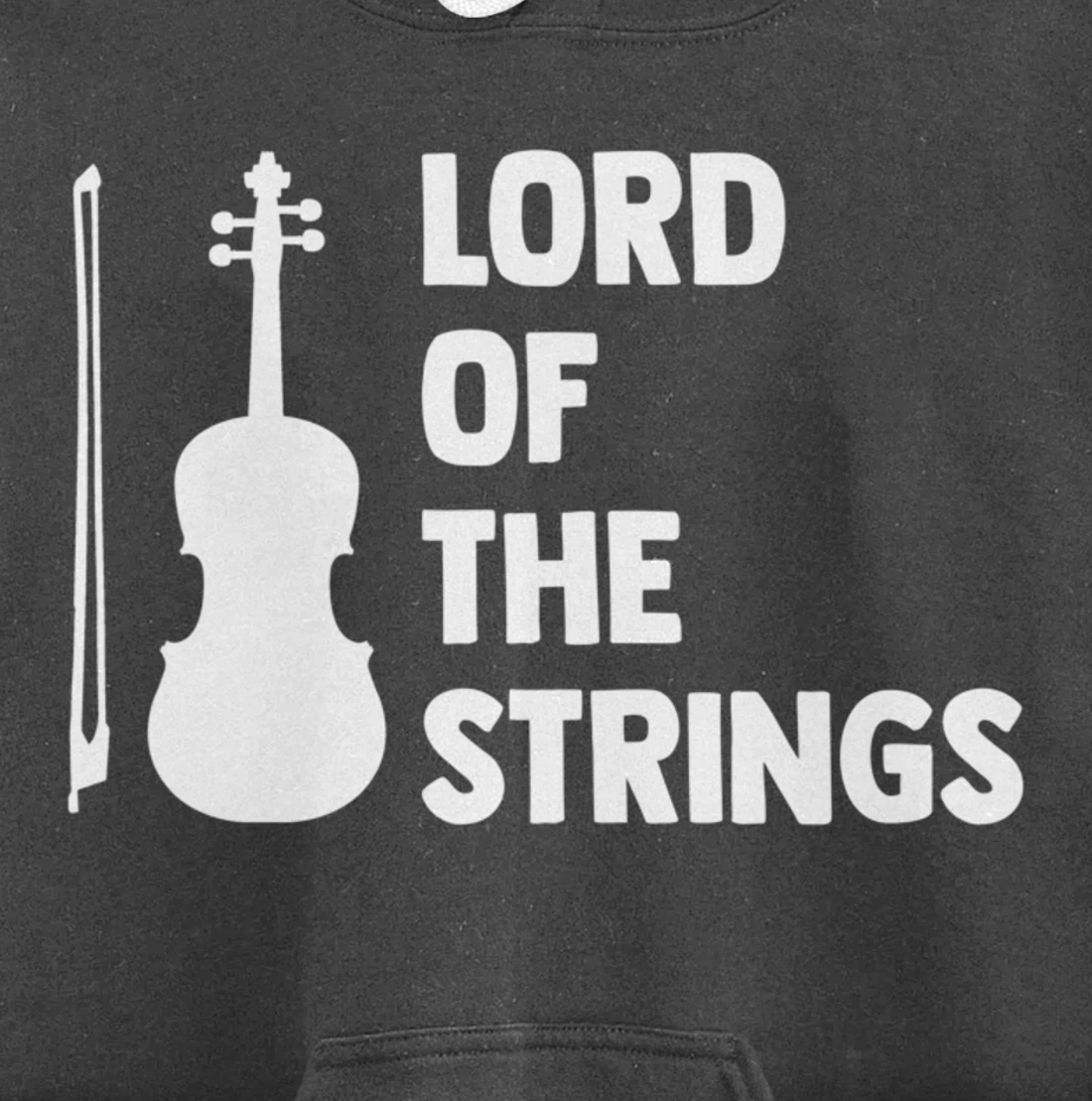 Lord Of The Strings Playing Violin Instrument Music Lover Pullover Hoodie