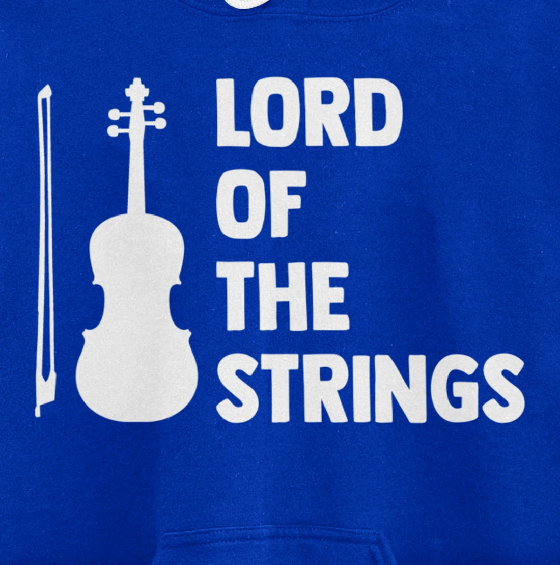 Lord Of The Strings Playing Violin Instrument Music Lover Pullover Hoodie