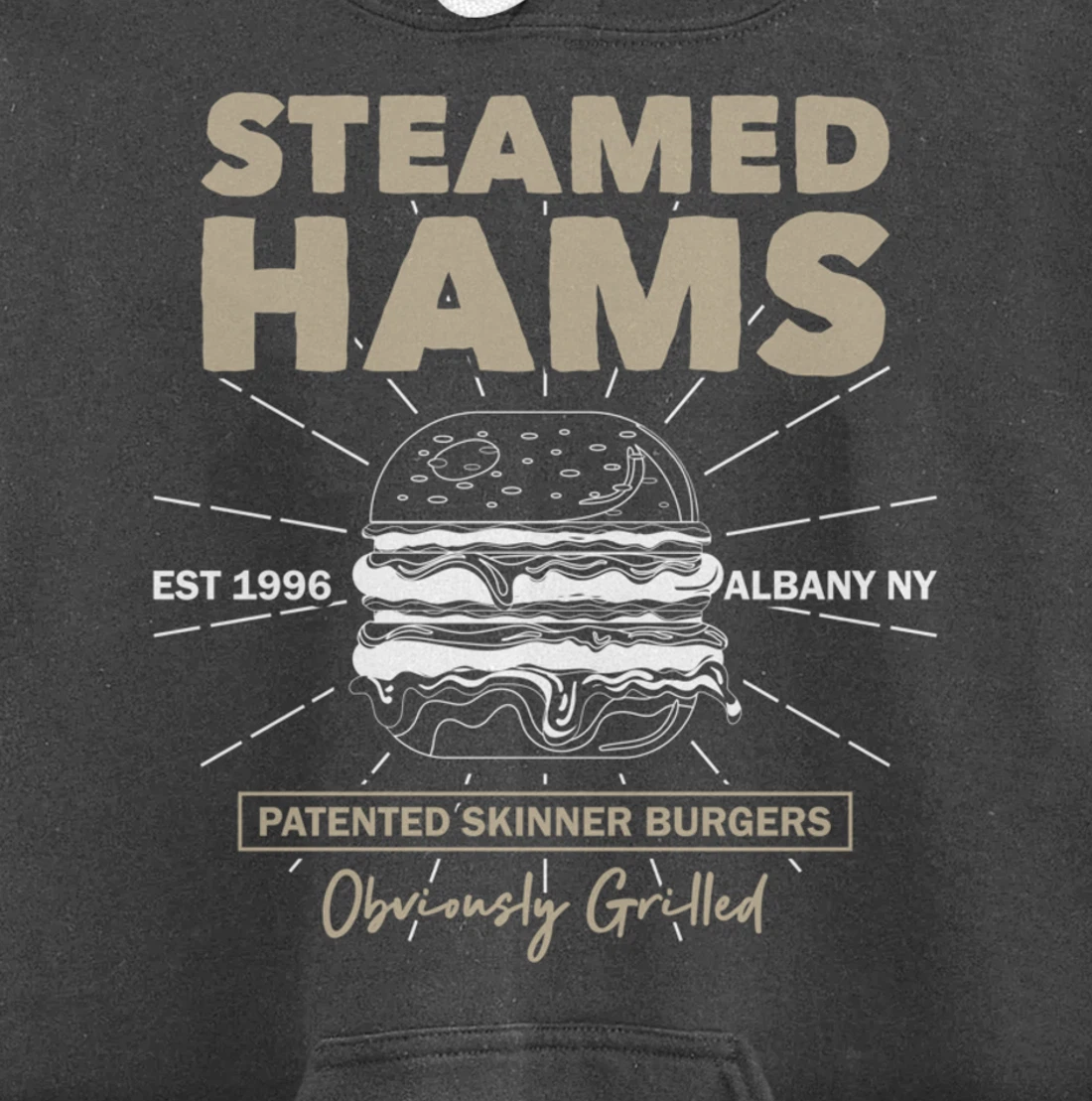 Awesome Steamed Hams Skinner Burger Themed Funny Meme Pullover Hoodie