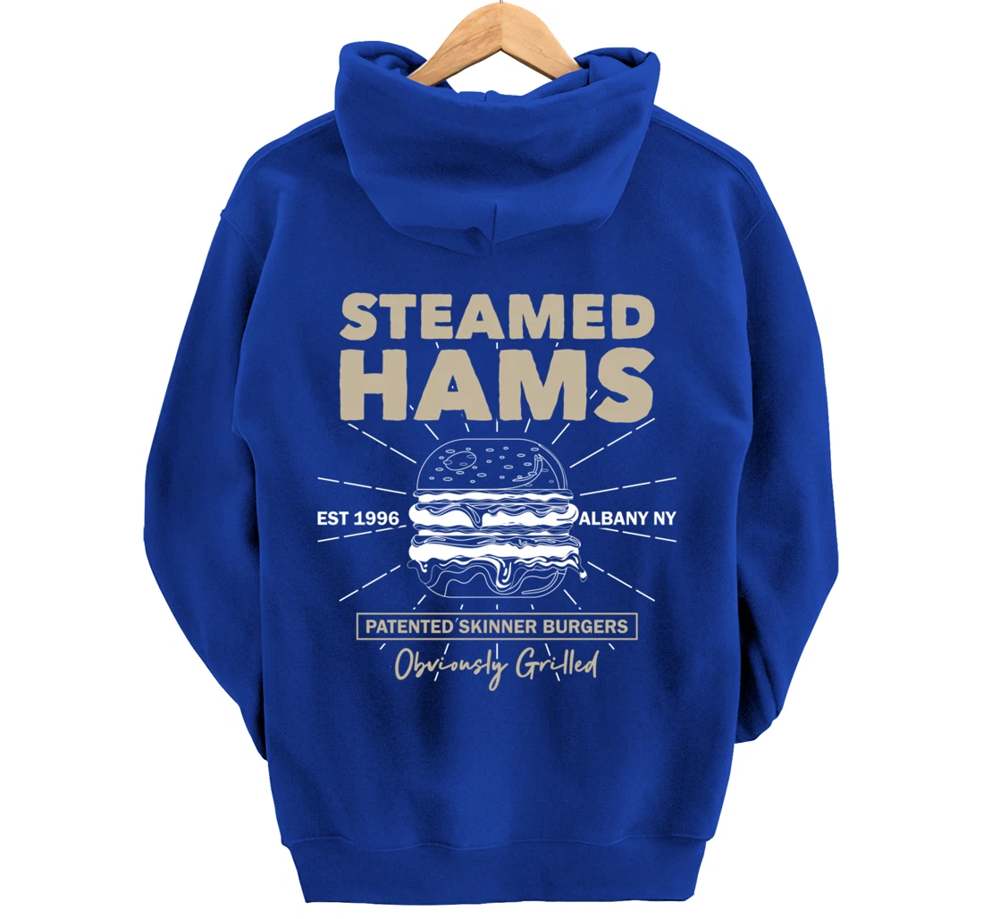 Awesome Steamed Hams Skinner Burger Themed Funny Meme Pullover Hoodie