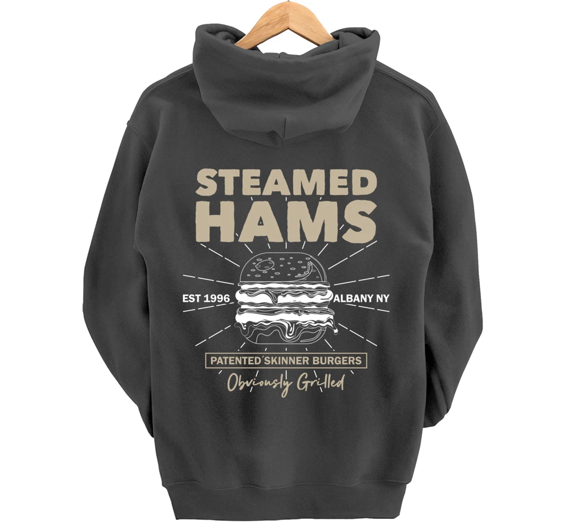Awesome Steamed Hams Skinner Burger Themed Funny Meme Pullover Hoodie