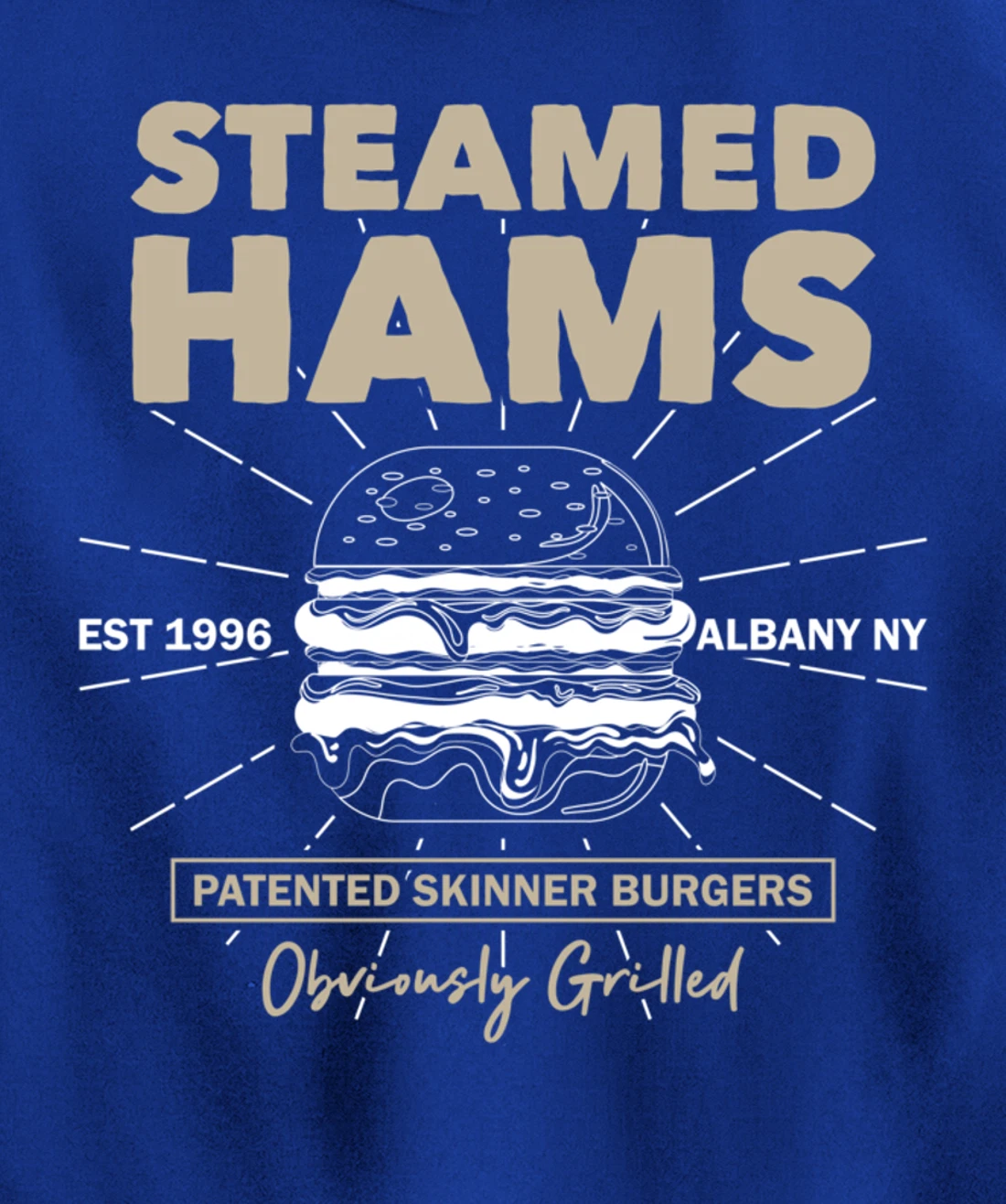 Awesome Steamed Hams Skinner Burger Themed Funny Meme Pullover Hoodie