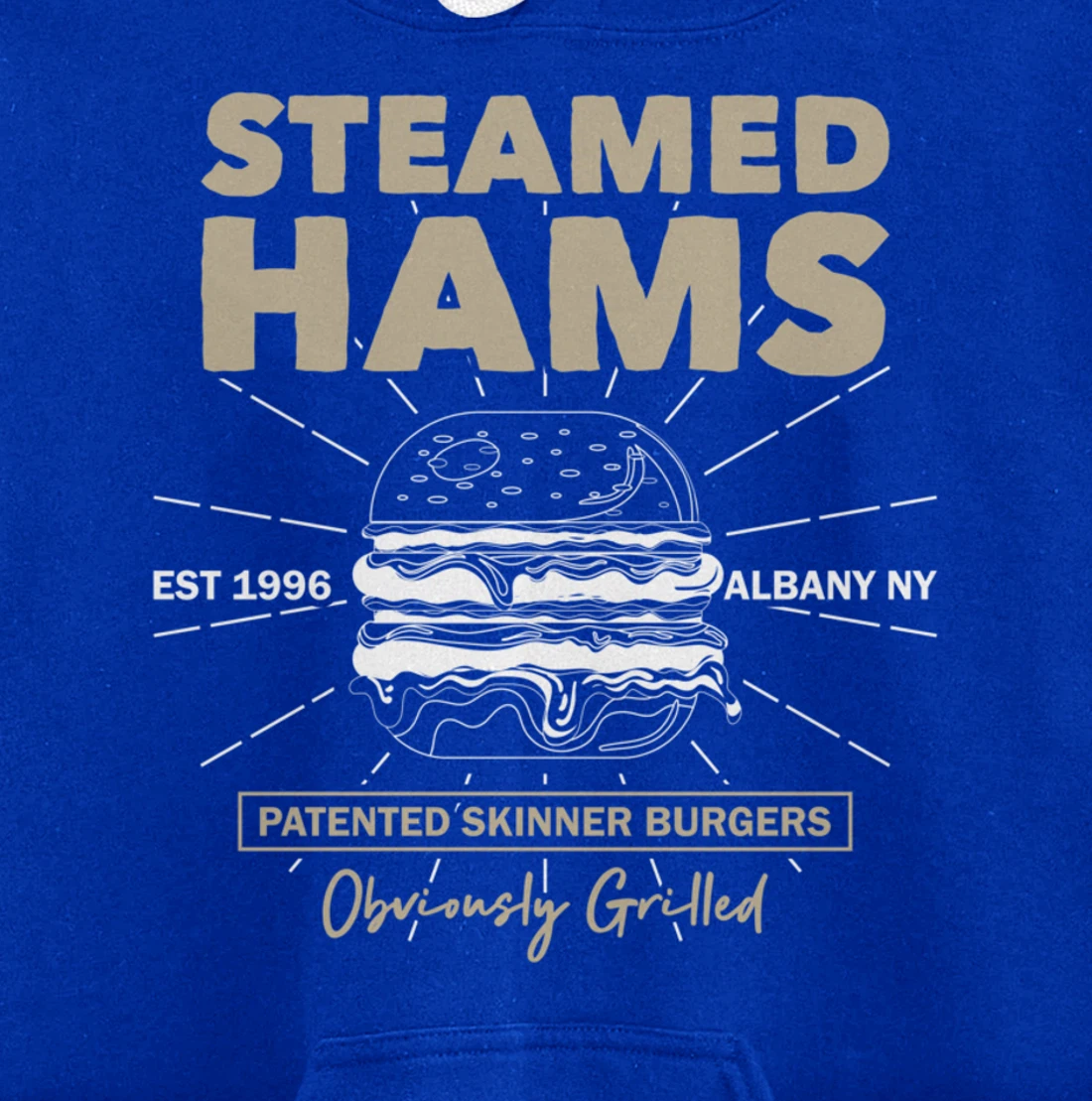 Awesome Steamed Hams Skinner Burger Themed Funny Meme Pullover Hoodie