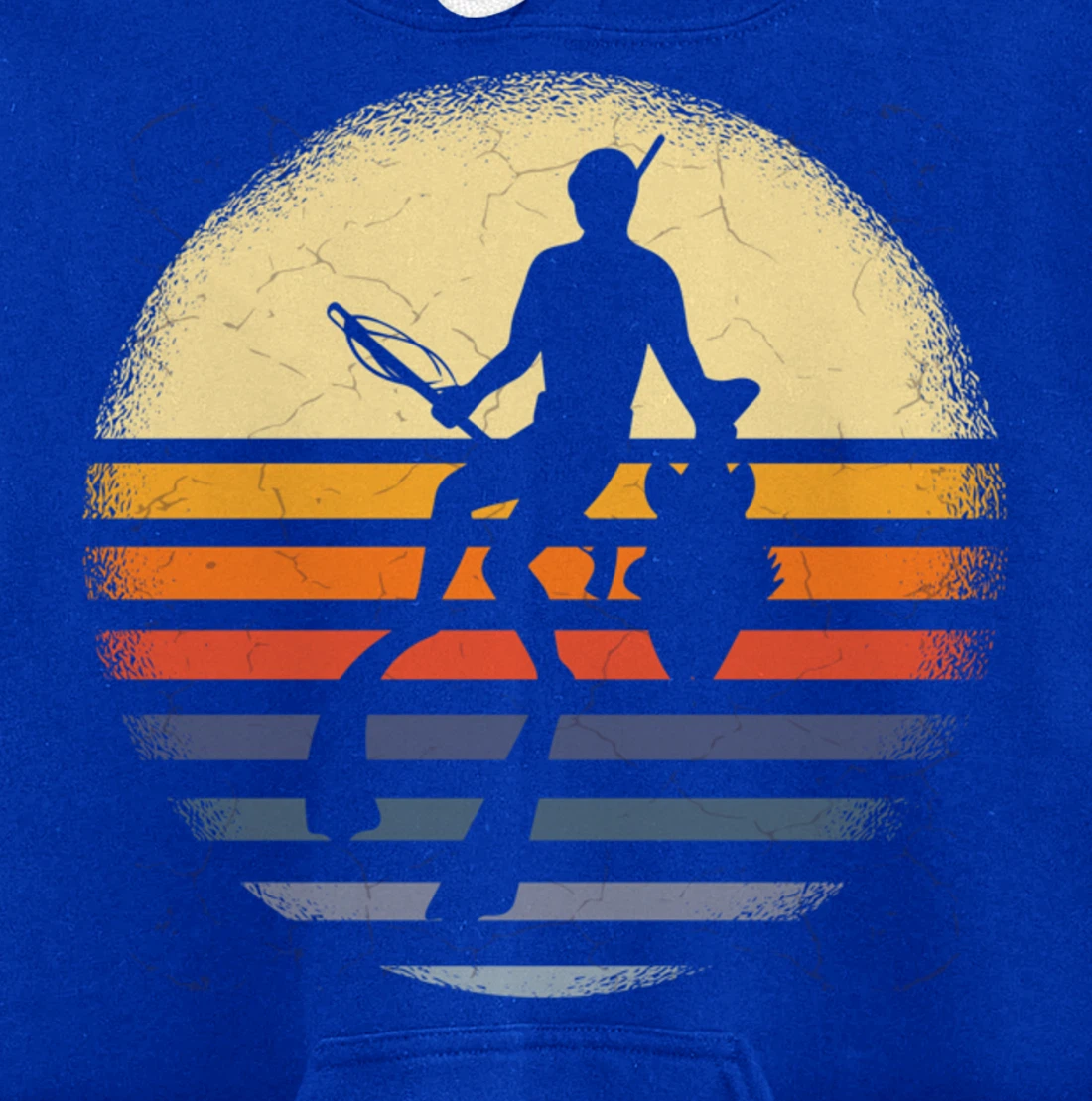 Spearfisher Silhouette Spearfishing Underwater Fishing Pullover Hoodie