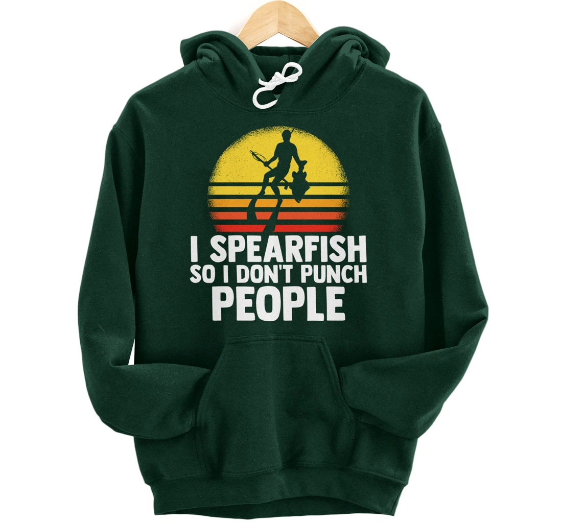 I Spearfish Fishing Spearfishing Ocean Sarcastic Humor Pullover Hoodie