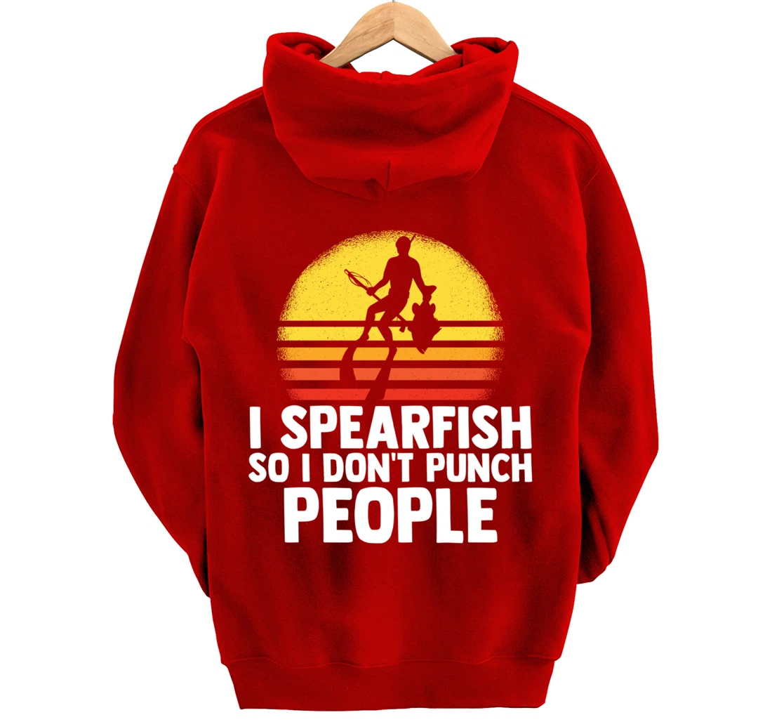 I Spearfish Fishing Spearfishing Ocean Sarcastic Humor Pullover Hoodie