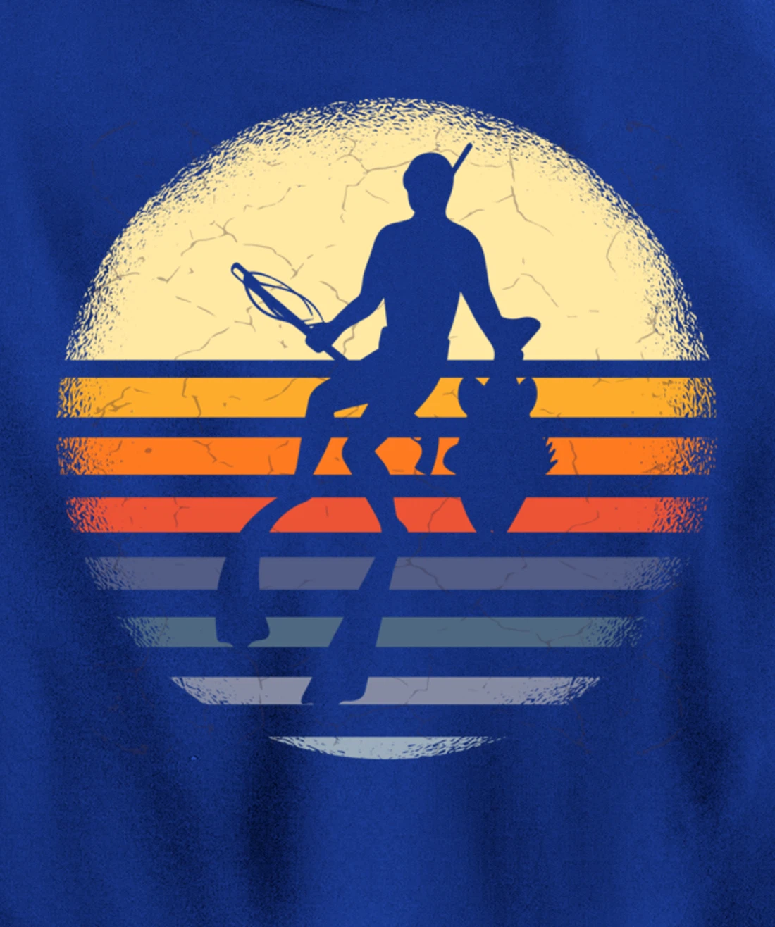 Spearfisher Silhouette Spearfishing Underwater Fishing Pullover Hoodie