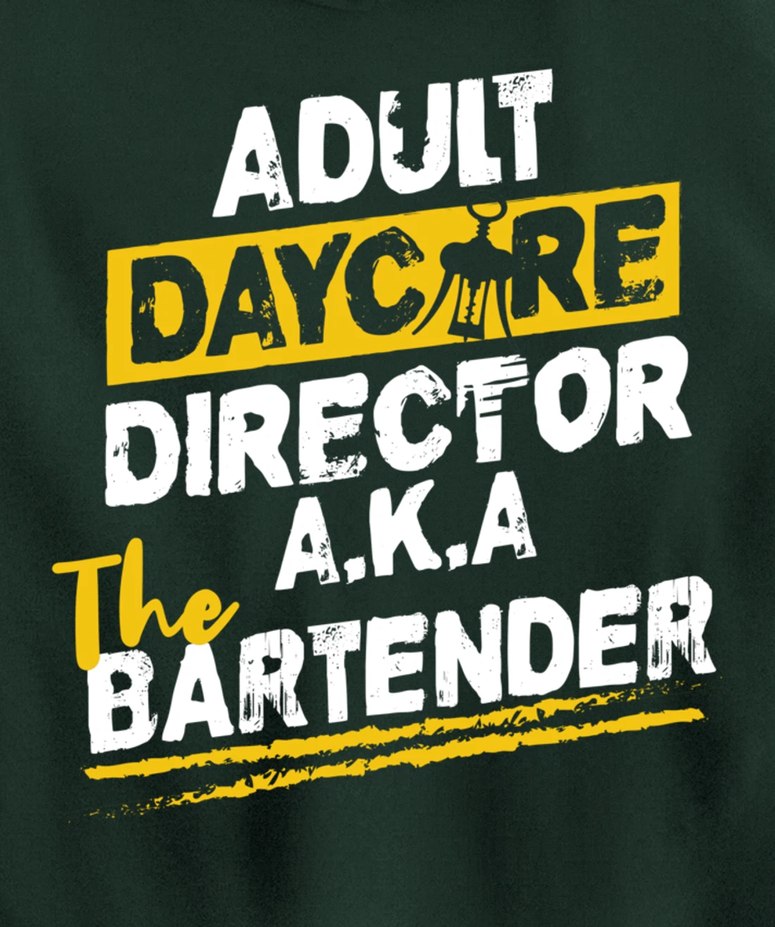 Cocktail Mixologist Adult Daycare Director The Bartender Pullover Hoodie