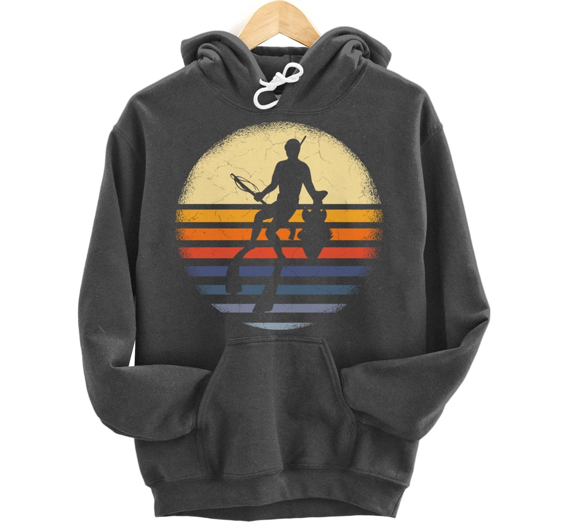 Spearfisher Silhouette Spearfishing Underwater Fishing Pullover Hoodie