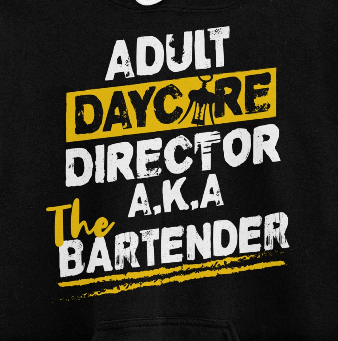 Cocktail Mixologist Adult Daycare Director The Bartender Pullover Hoodie