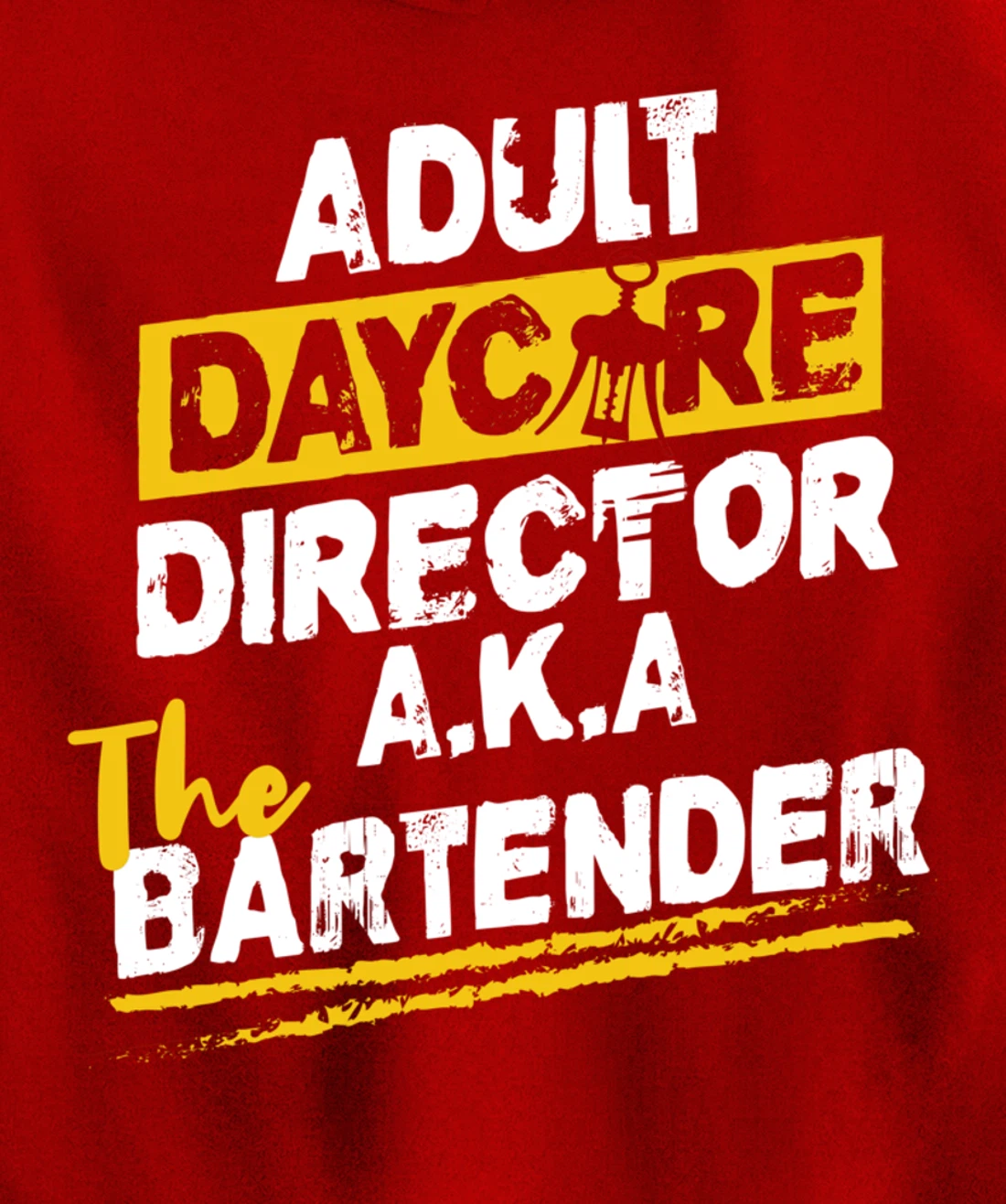 Cocktail Mixologist Adult Daycare Director The Bartender Pullover Hoodie