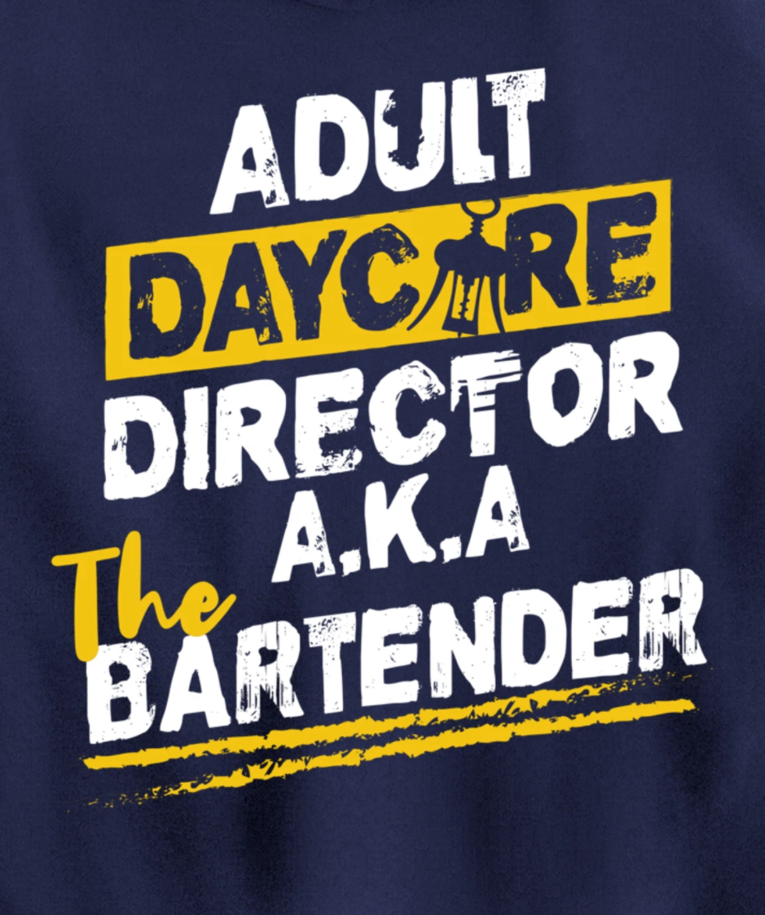 Cocktail Mixologist Adult Daycare Director The Bartender Pullover Hoodie