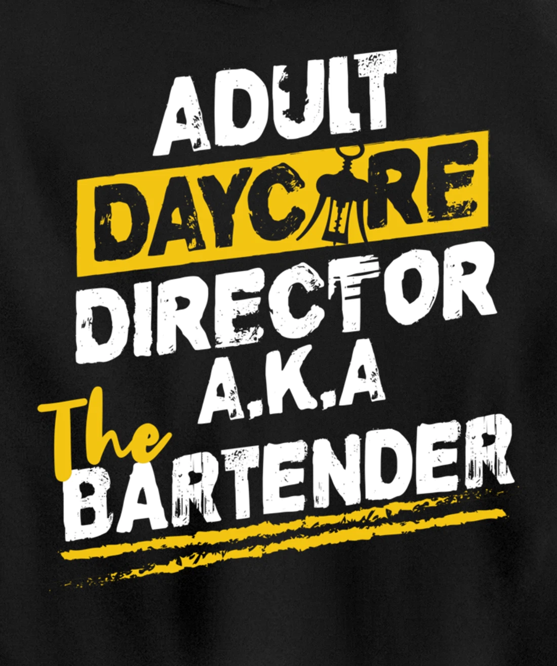 Cocktail Mixologist Adult Daycare Director The Bartender Pullover Hoodie