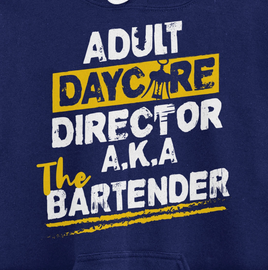 Cocktail Mixologist Adult Daycare Director The Bartender Pullover Hoodie