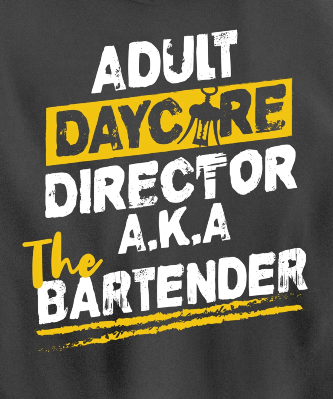 Cocktail Mixologist Adult Daycare Director The Bartender Pullover Hoodie