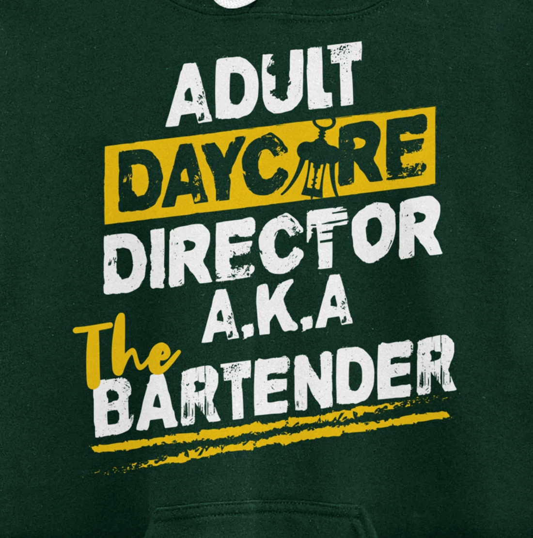 Cocktail Mixologist Adult Daycare Director The Bartender Pullover Hoodie