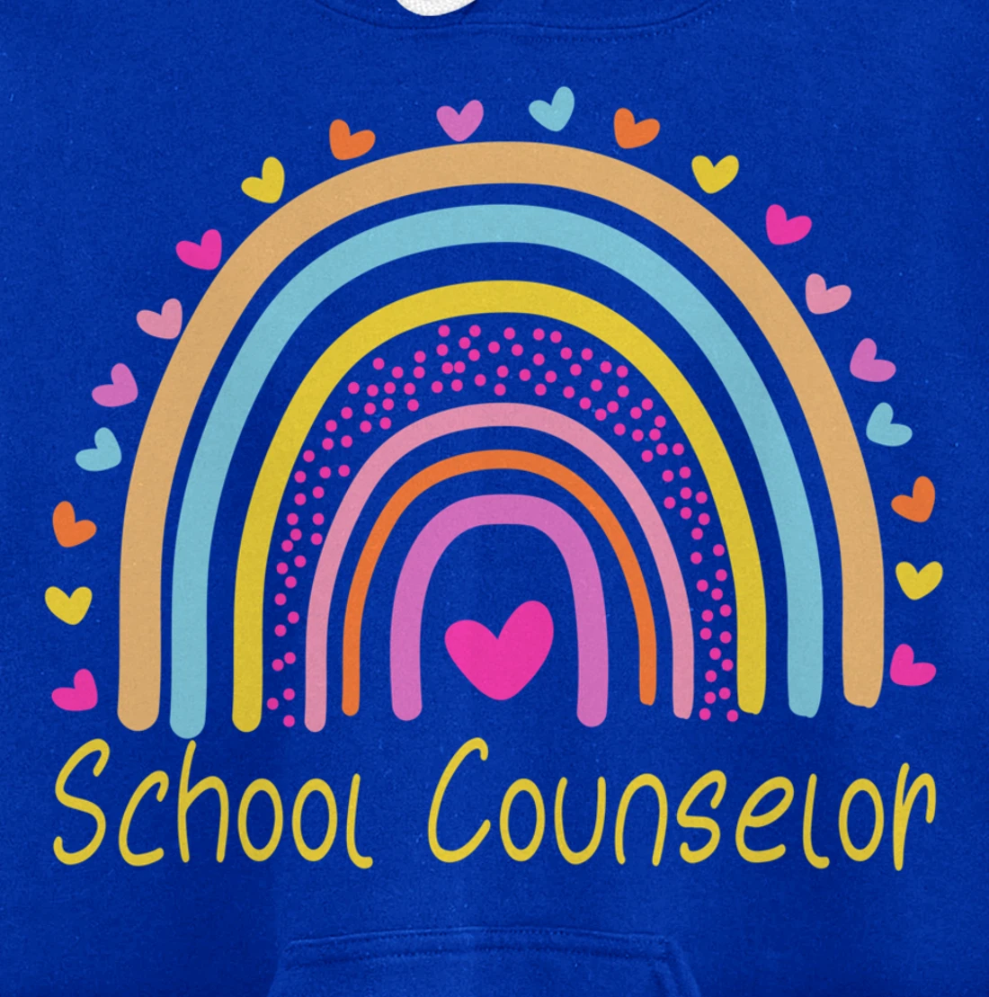 School Counselor Rainbow Pullover Hoodie