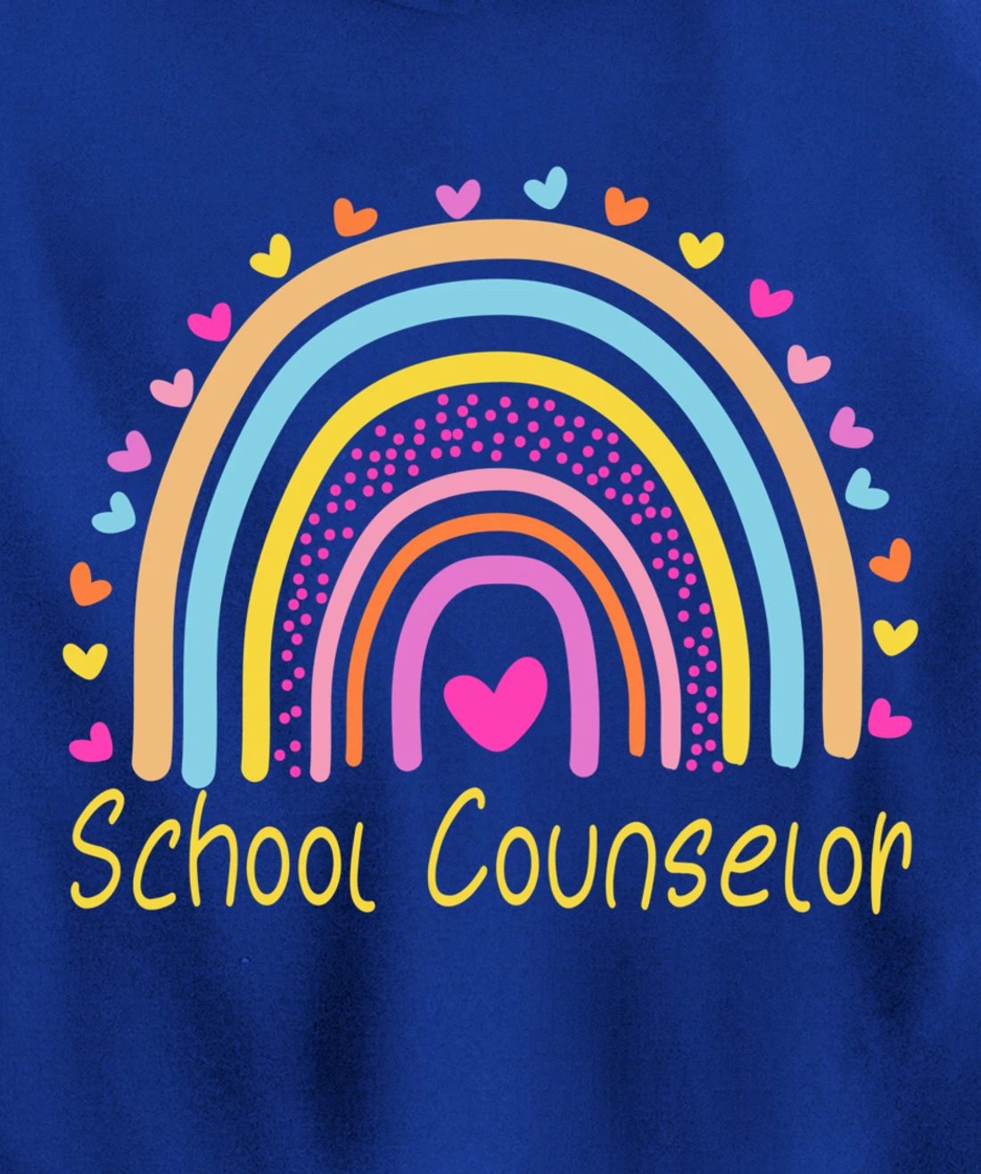 School Counselor Rainbow Pullover Hoodie