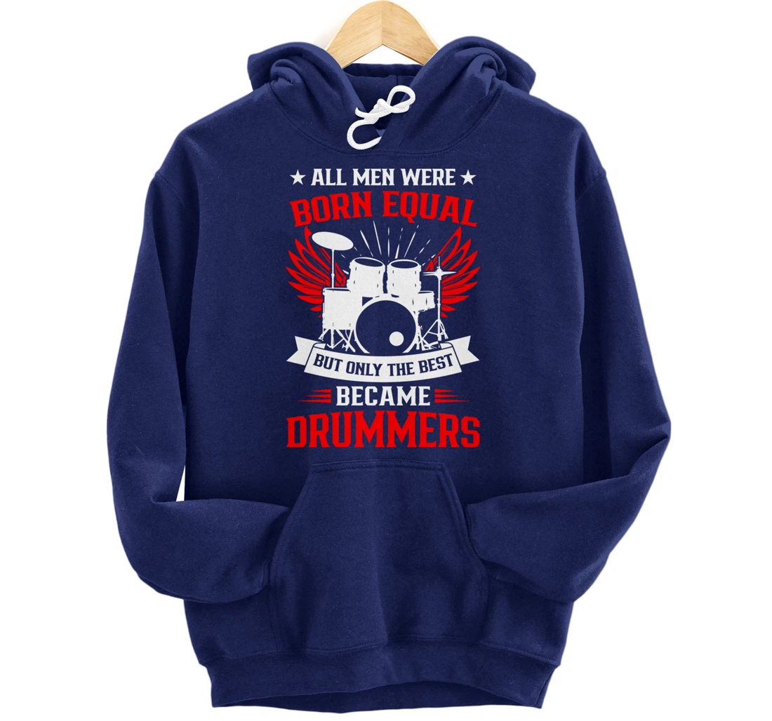 Drumming Born To Play Drums Rock Music Drummer Pullover Hoodie