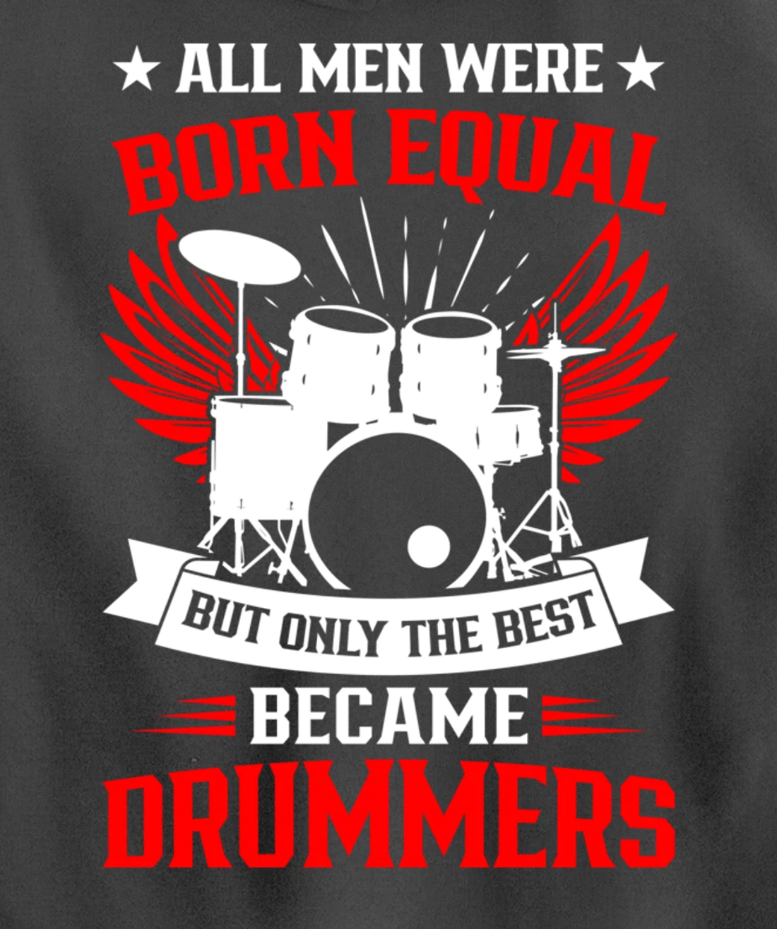 Drumming Born To Play Drums Rock Music Drummer Pullover Hoodie