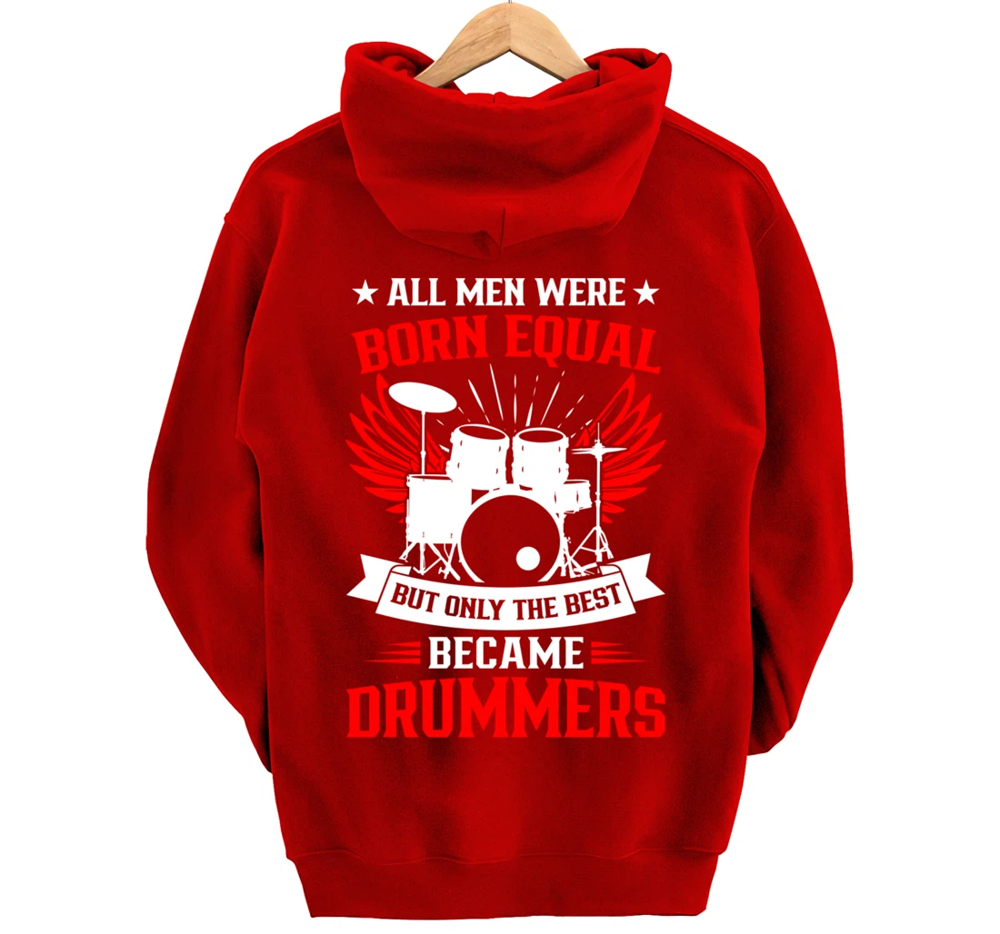Drumming Born To Play Drums Rock Music Drummer Pullover Hoodie