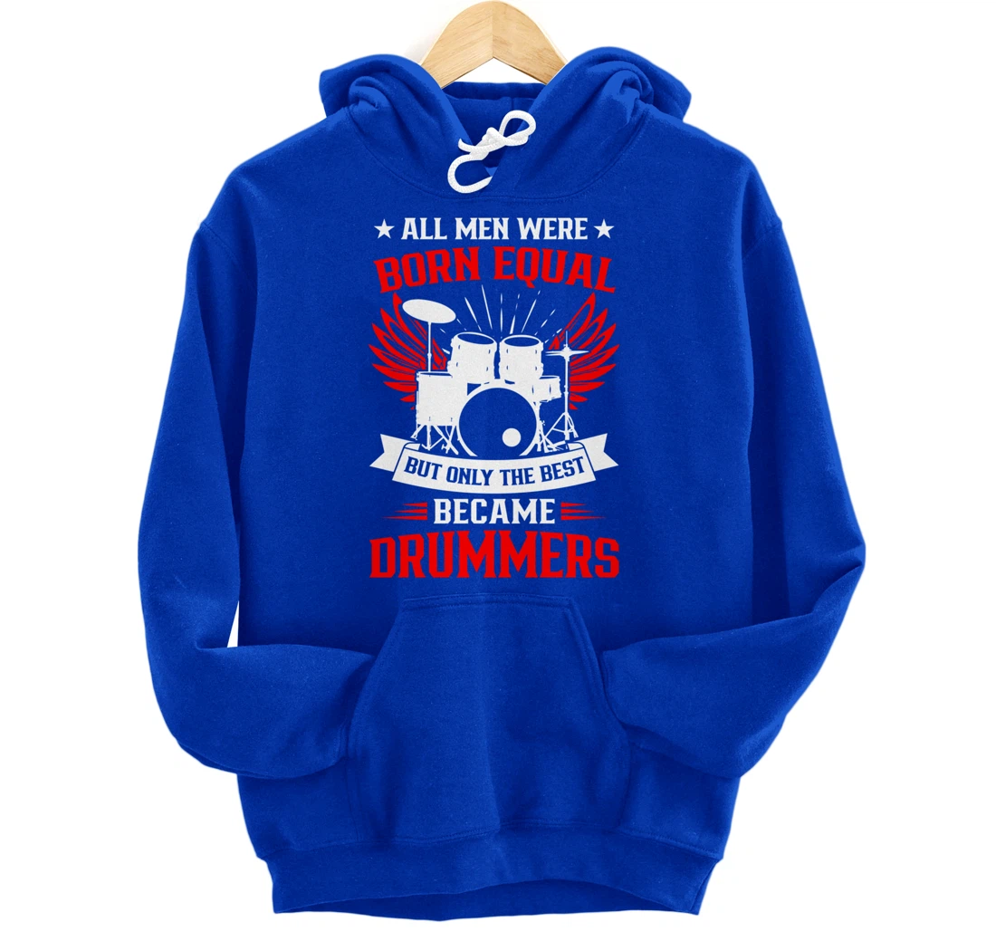 Drumming Born To Play Drums Rock Music Drummer Pullover Hoodie
