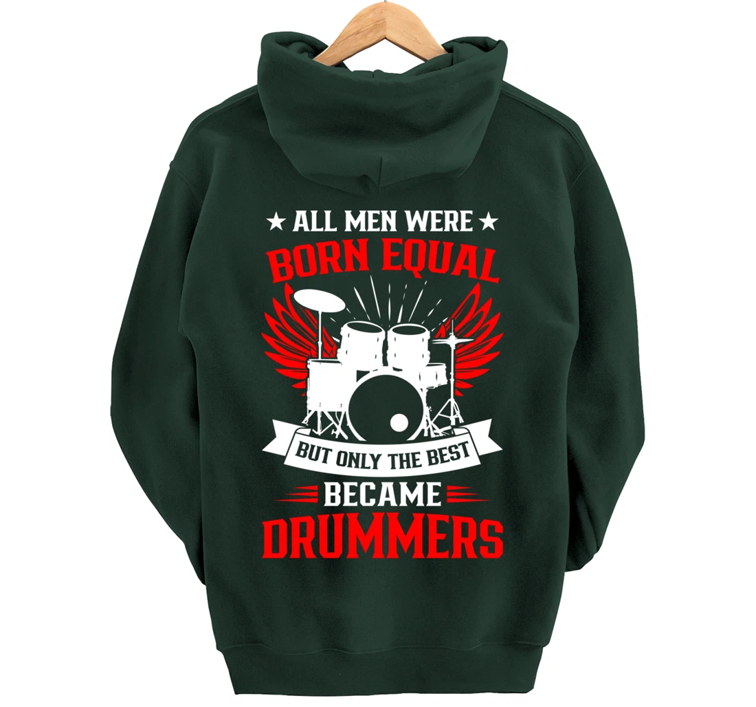 Drumming Born To Play Drums Rock Music Drummer Pullover Hoodie