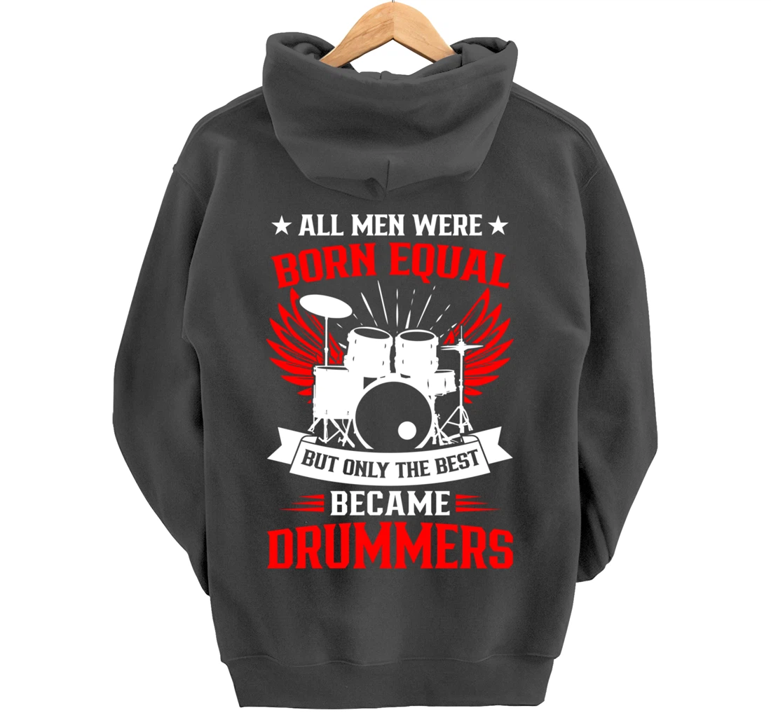 Drumming Born To Play Drums Rock Music Drummer Pullover Hoodie