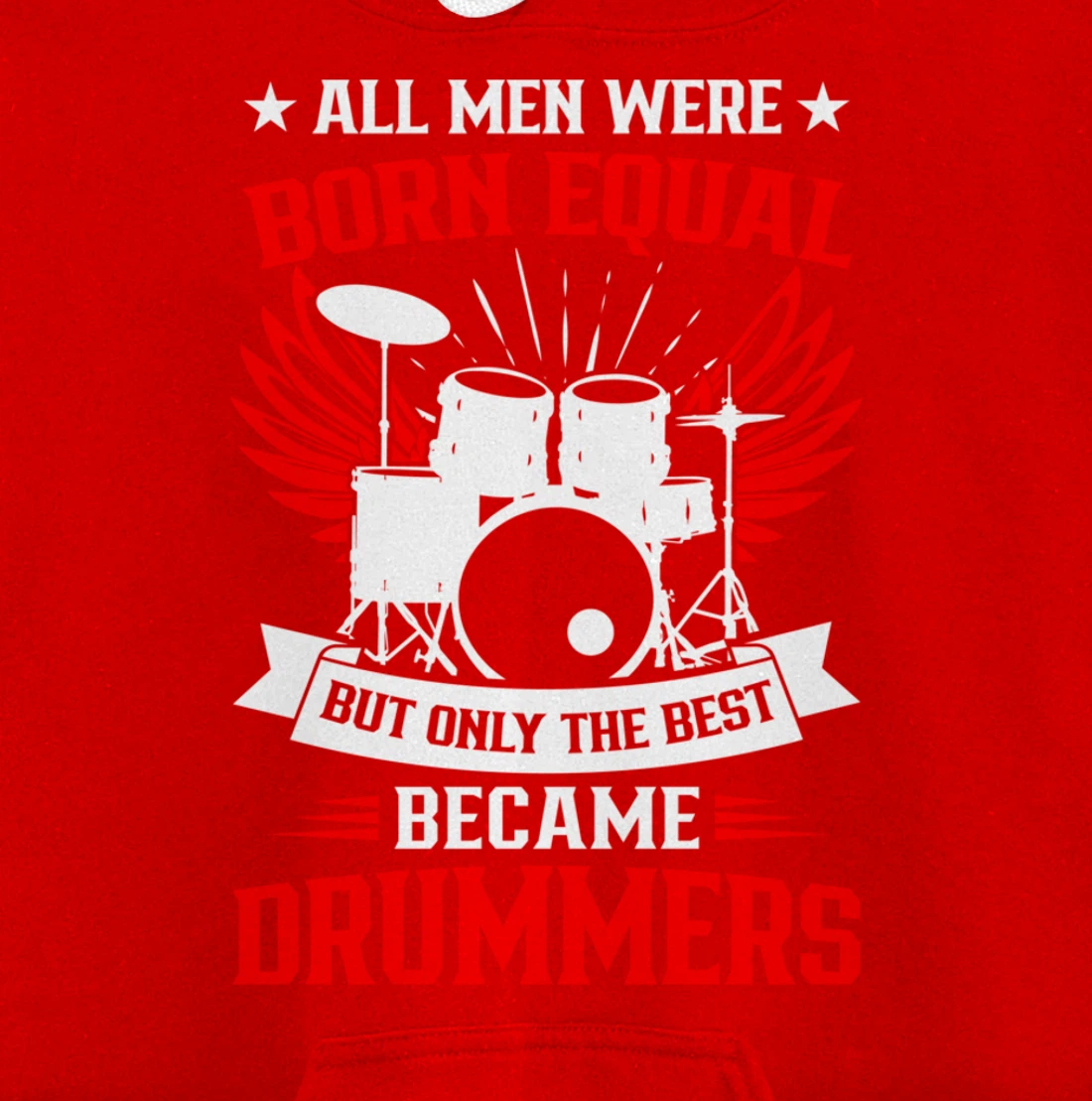 Drumming Born To Play Drums Rock Music Drummer Pullover Hoodie