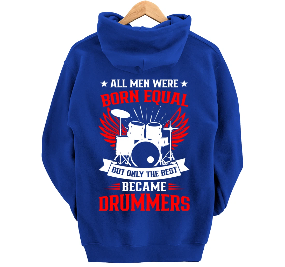 Drumming Born To Play Drums Rock Music Drummer Pullover Hoodie