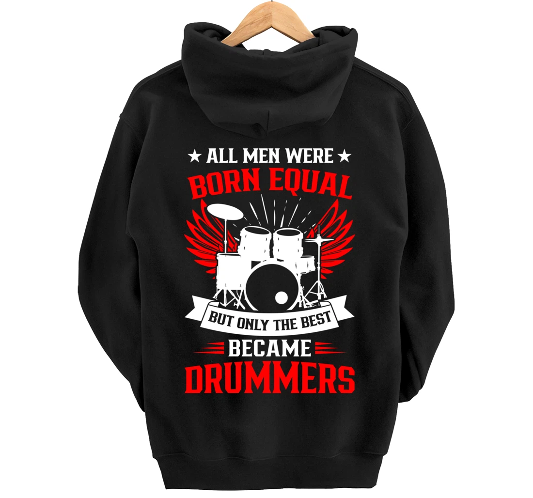 Drumming Born To Play Drums Rock Music Drummer Pullover Hoodie