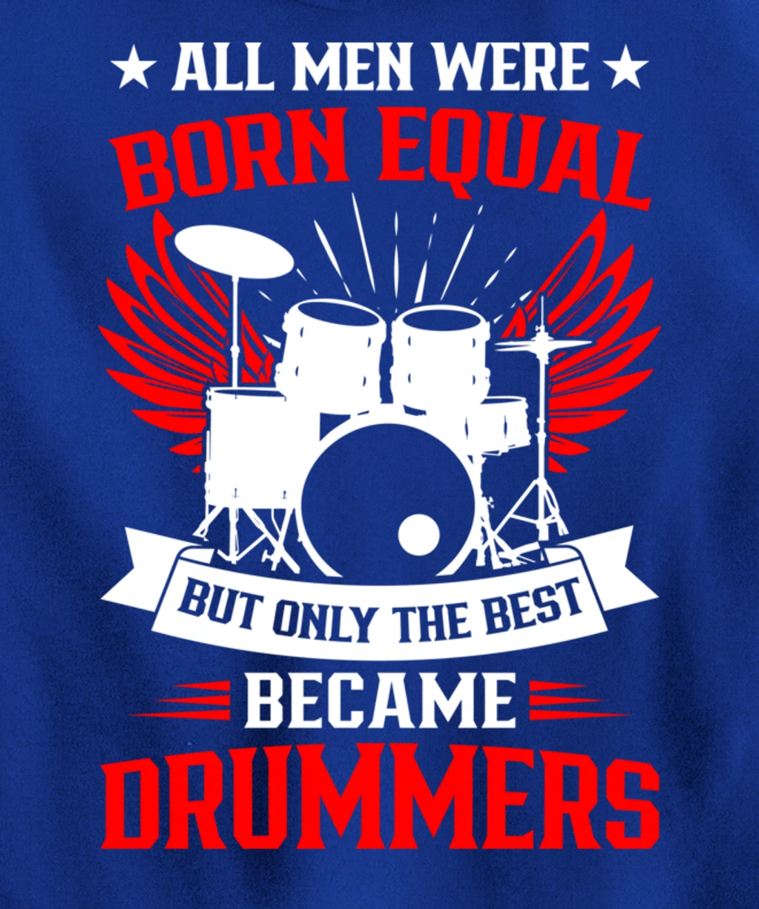 Drumming Born To Play Drums Rock Music Drummer Pullover Hoodie