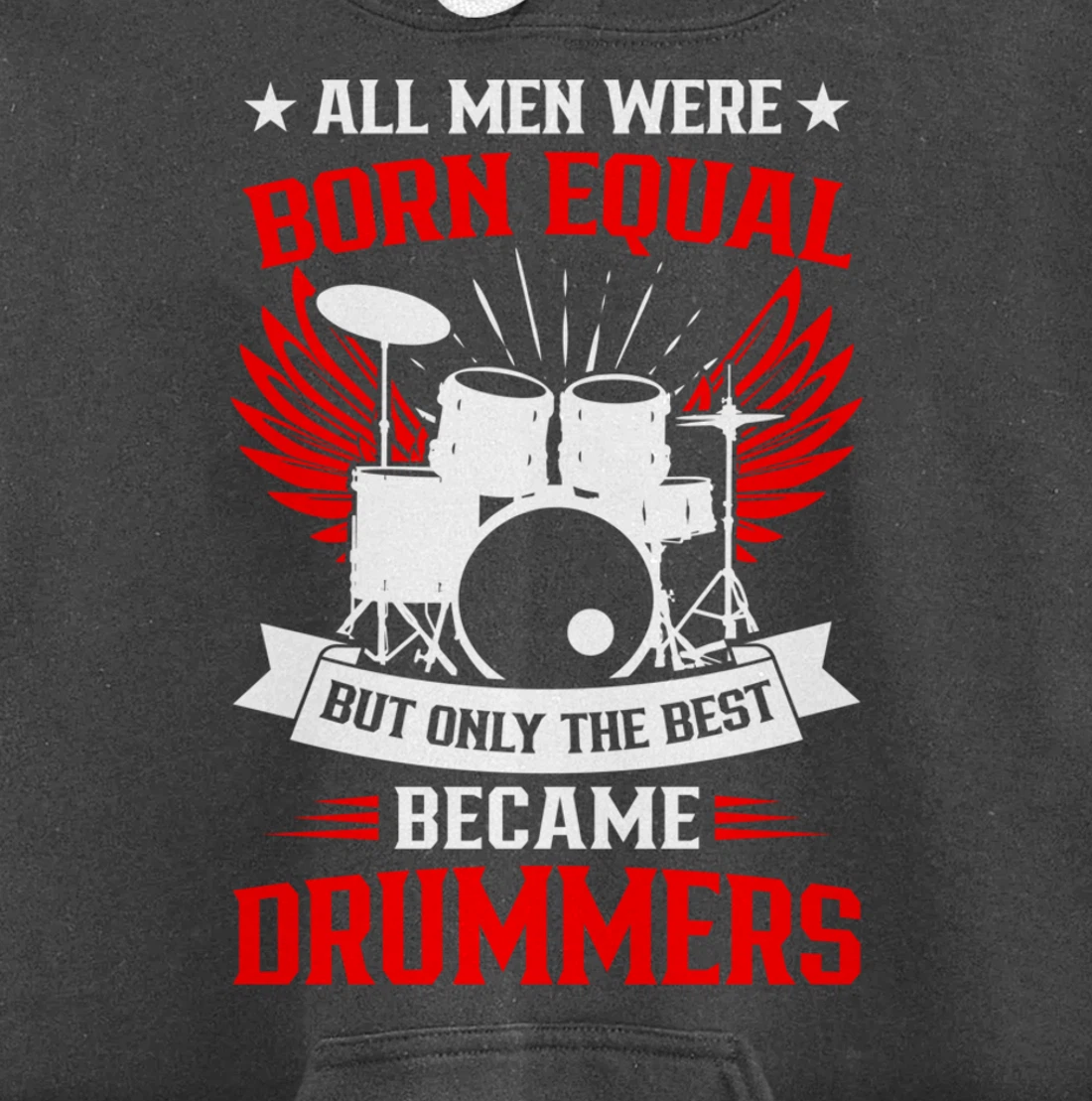 Drumming Born To Play Drums Rock Music Drummer Pullover Hoodie