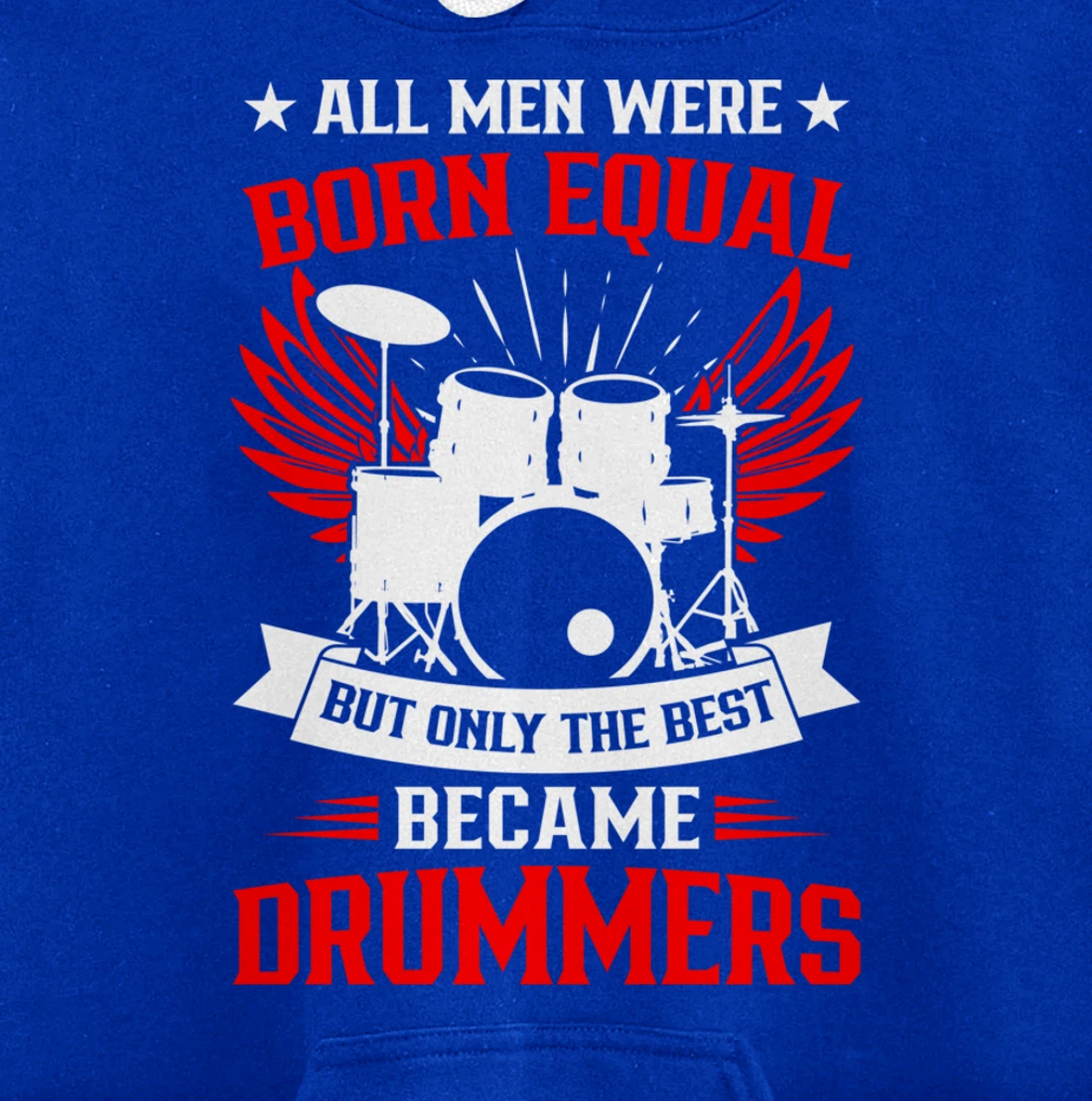 Drumming Born To Play Drums Rock Music Drummer Pullover Hoodie