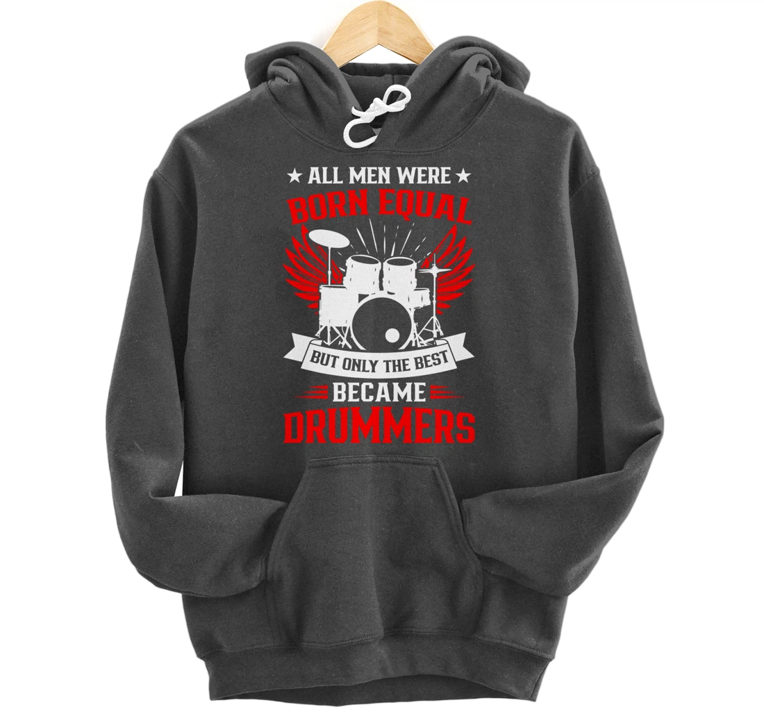 Drumming Born To Play Drums Rock Music Drummer Pullover Hoodie
