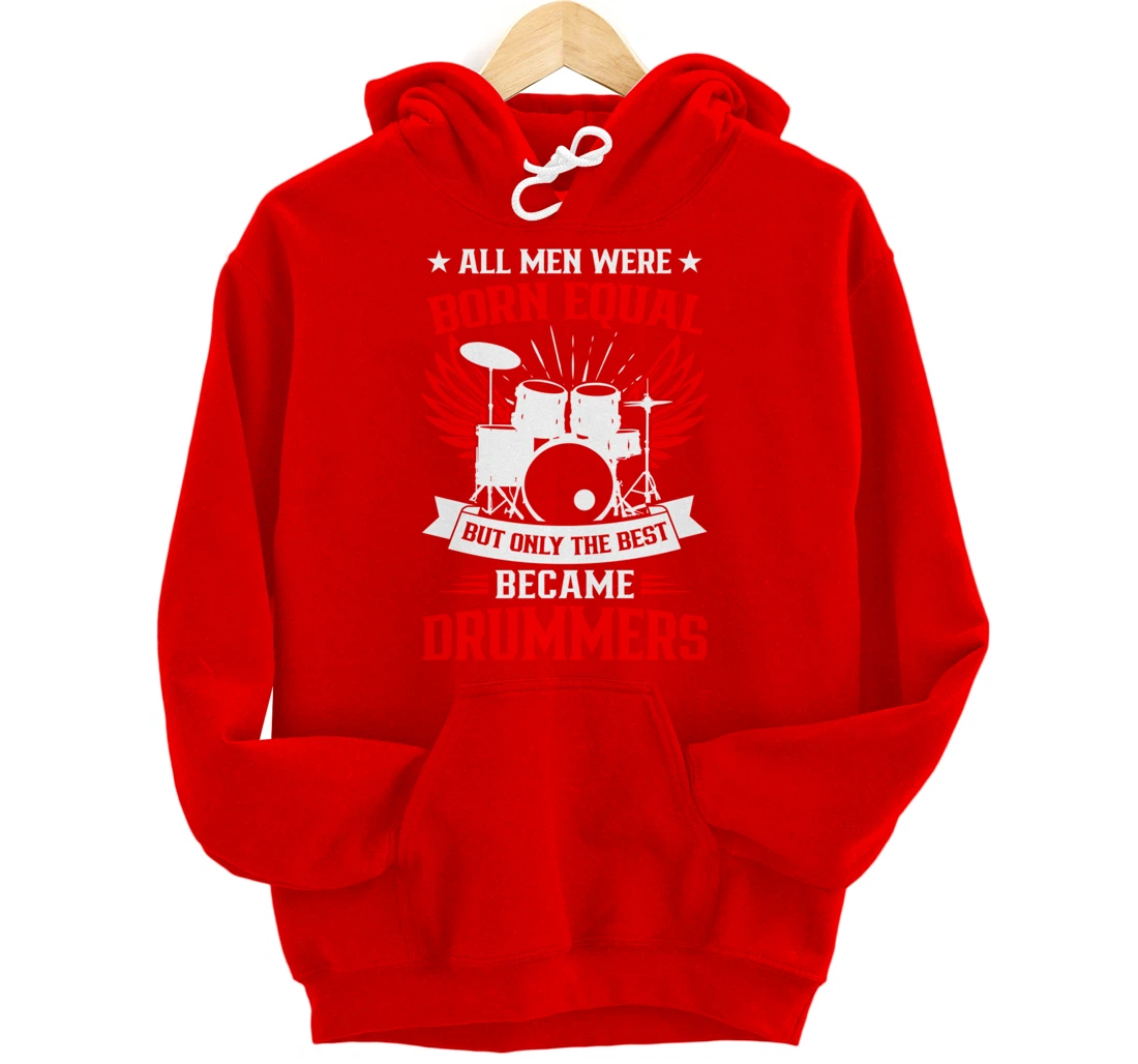 Drumming Born To Play Drums Rock Music Drummer Pullover Hoodie