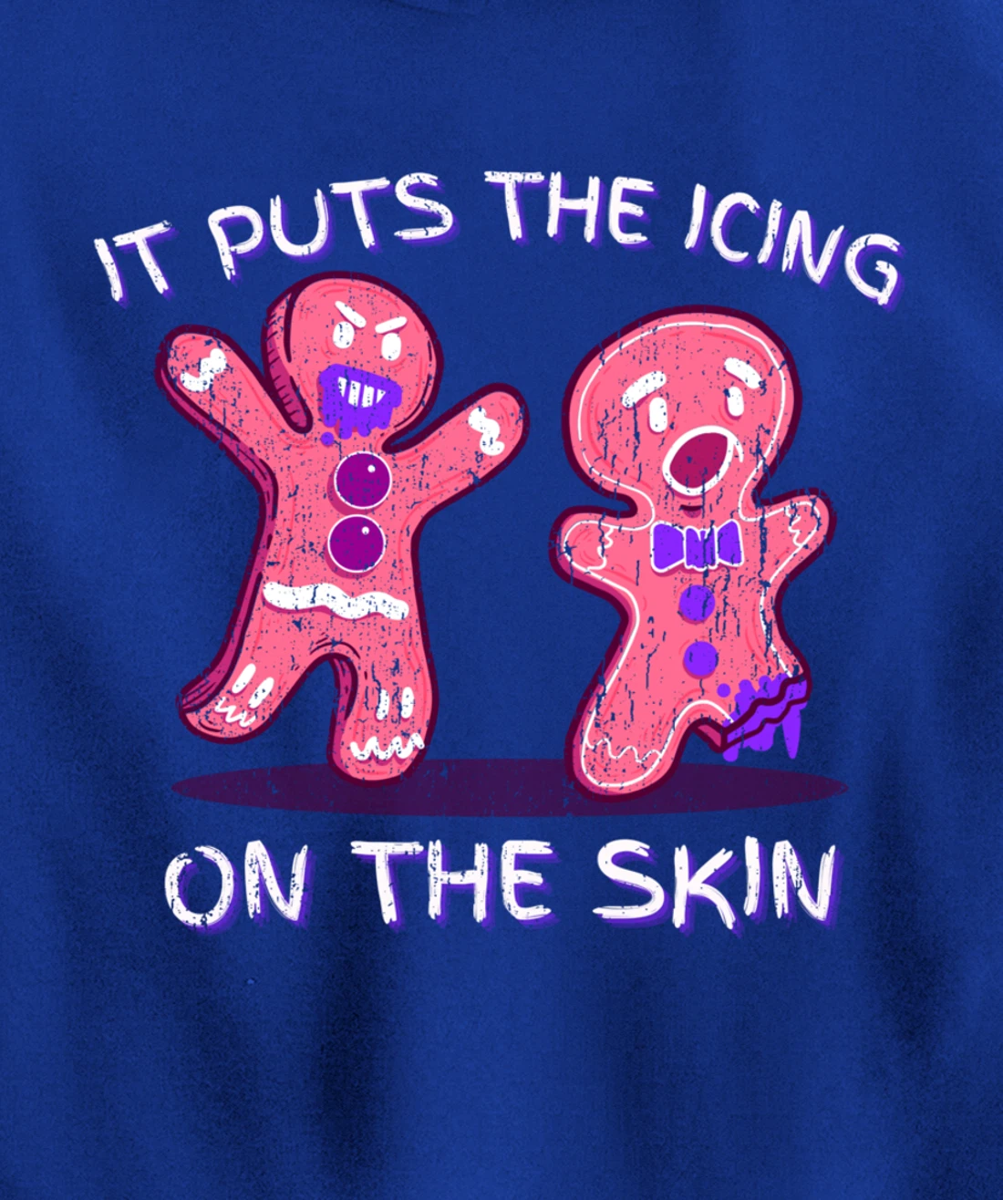 Gingerbread Man Horror It Puts The Icing On The Skin Pullover Hoodie