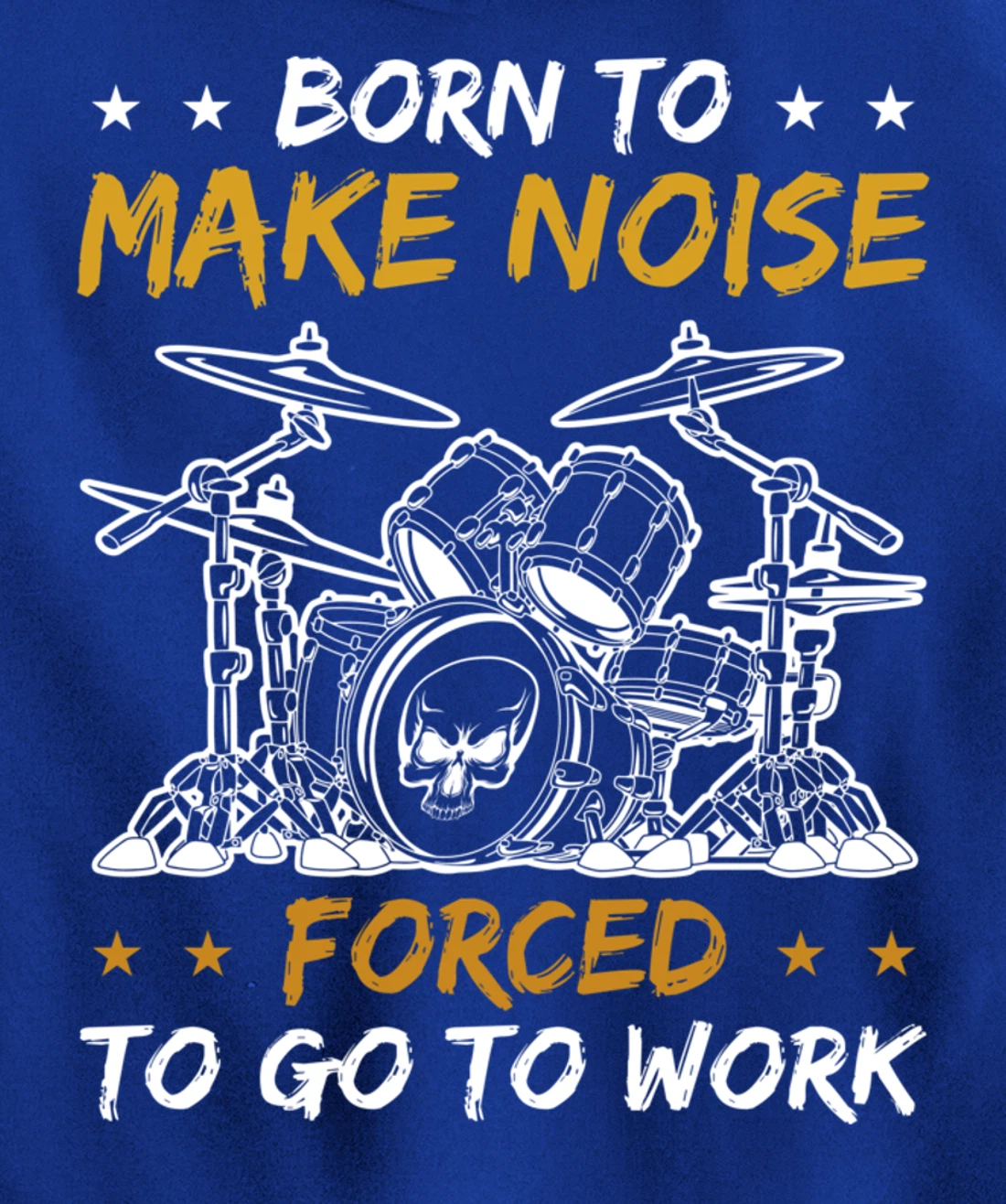 Drumming Born To Play Drums Rock Music Drummer Pullover Hoodie