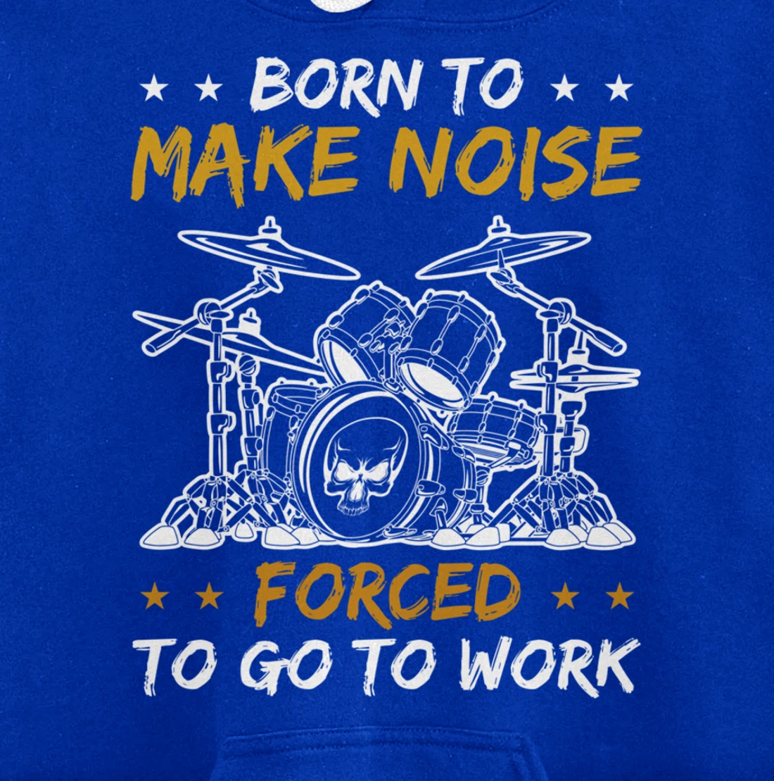Drumming Born To Play Drums Rock Music Drummer Pullover Hoodie