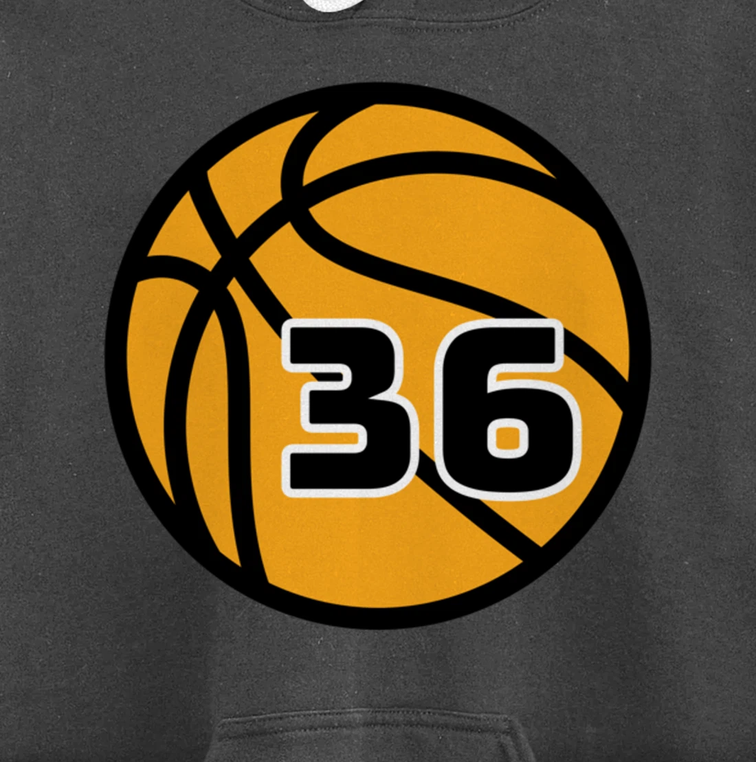 Basketball Fans Favorite Jersey Number #36 Pullover Hoodie