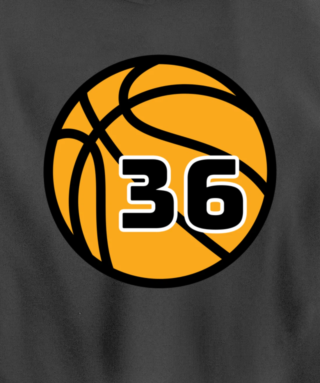 Basketball Fans Favorite Jersey Number #36 Pullover Hoodie