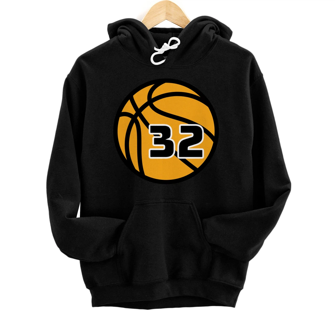 Basketball Fans Favorite Jersey Number #32 Pullover Hoodie