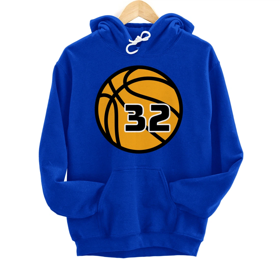 Basketball Fans Favorite Jersey Number #32 Pullover Hoodie