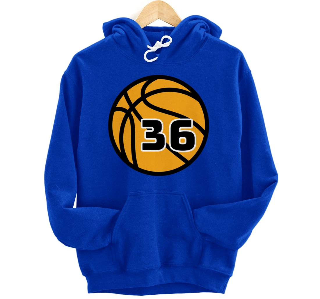 Basketball Fans Favorite Jersey Number #36 Pullover Hoodie