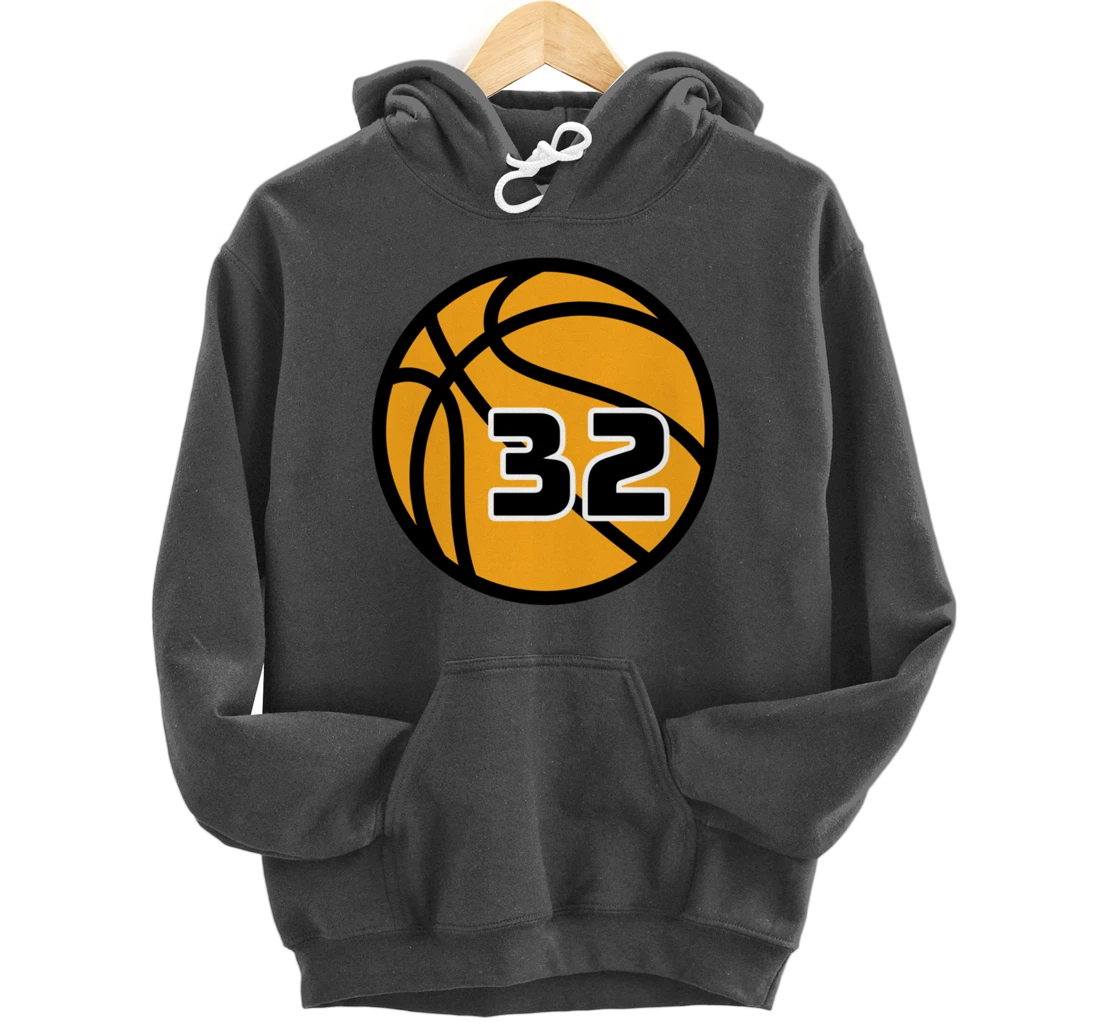 Basketball Fans Favorite Jersey Number #32 Pullover Hoodie