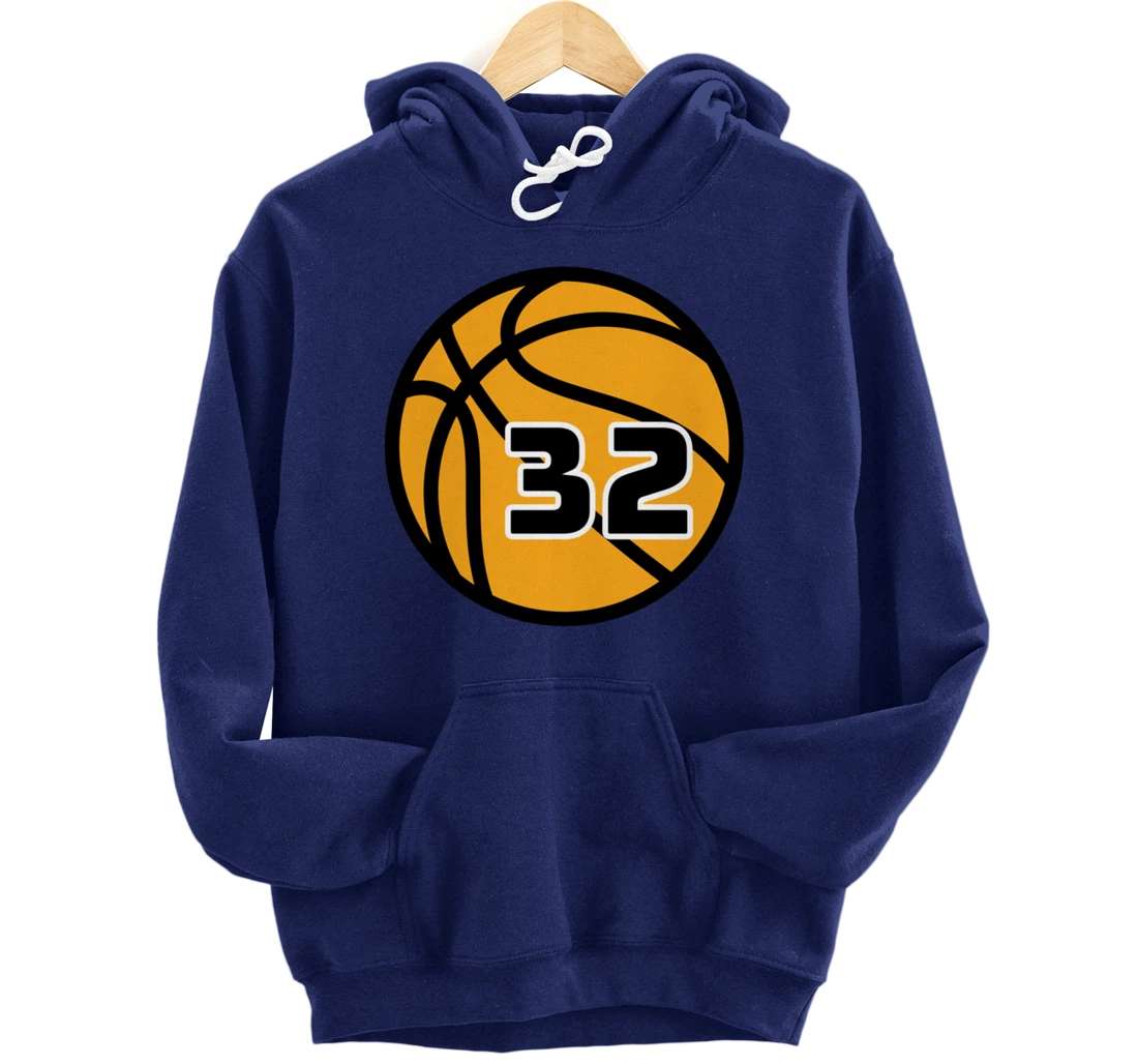 Basketball Fans Favorite Jersey Number #32 Pullover Hoodie