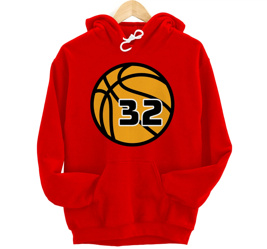 Basketball Fans Favorite Jersey Number #32 Pullover Hoodie