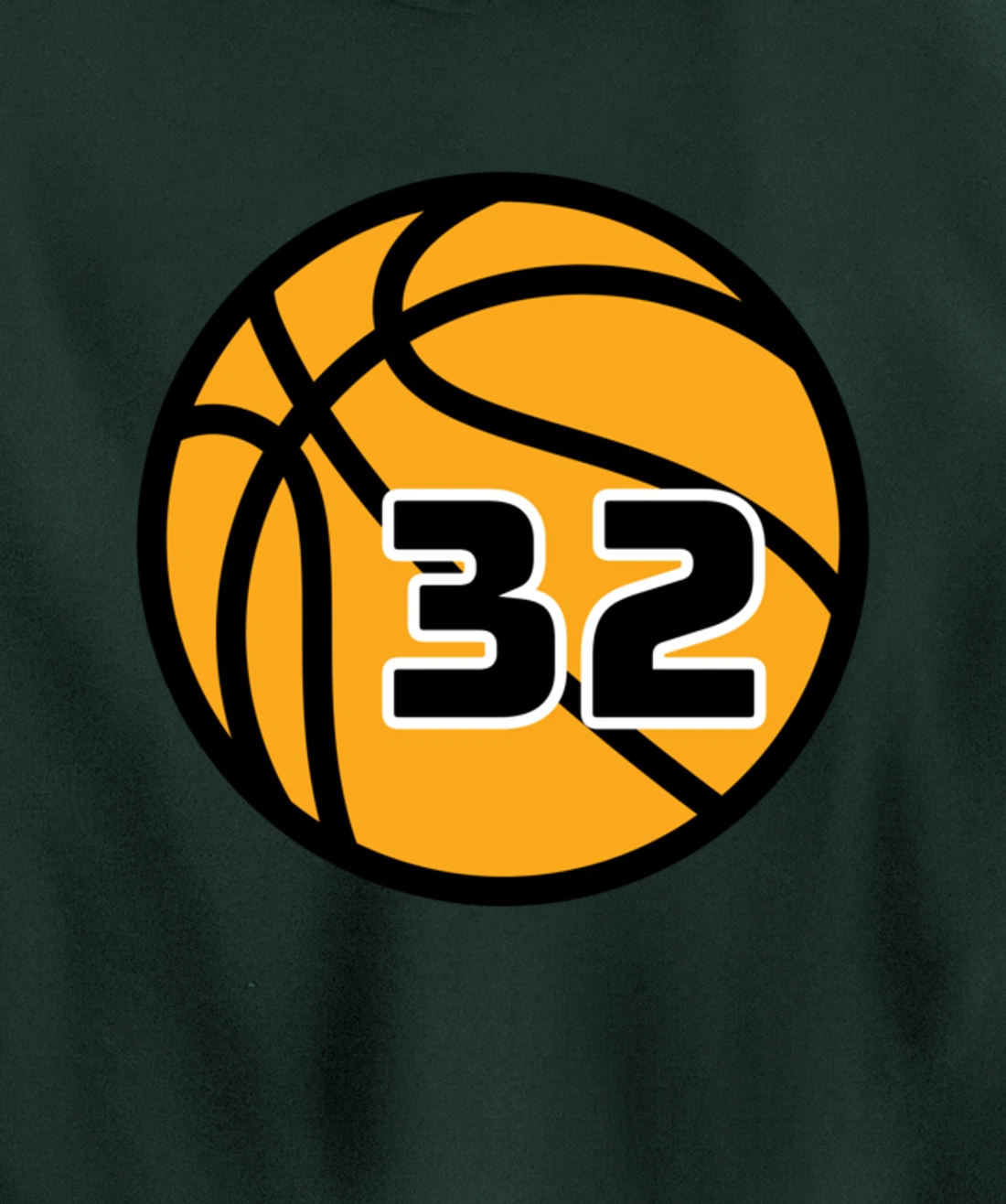Basketball Fans Favorite Jersey Number #32 Pullover Hoodie